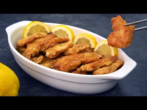 Crispy Lemon Chicken (American-Chinese Style) - Delicious Chinese main course with medium difficulty. Perfect recipe converted from YouTube video to PDF format.