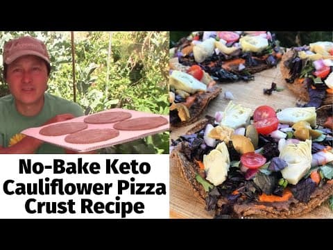 Easy to Make No Bake Keto Cauliflower Pizza Crust Recipe