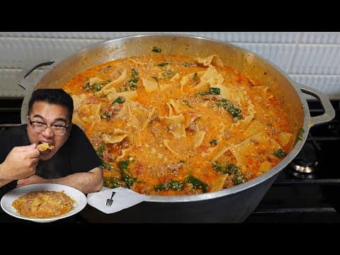 I Try The Viral LASAGNA SOUP Recipe