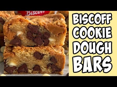 Biscoff Cookie Bars! Recipe tutorial