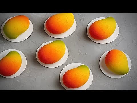 MANGO Shaped Dessert 🥭 CEDRIC GROLET Recipe 🥭 My mistakes and fixes