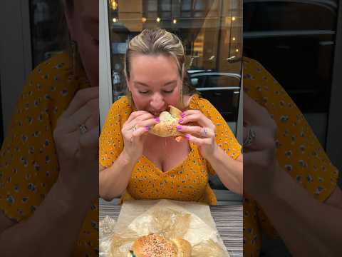 You guys NEED this Smoked Salmon Bagel Sandwich from Best Bagel & Coffee in NYC! 🥯🔥