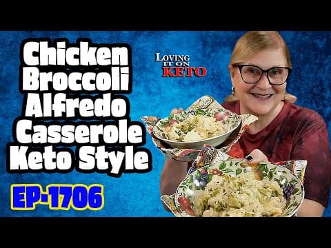 Chicken Broccoli Alfredo Casserole Keto Style