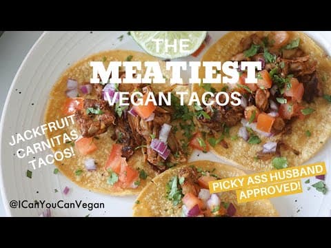 VEGAN JACKFRUIT CARNITAS TACOS! 🌮