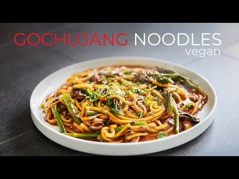 Vegan Gouchujang Noodles Recipe