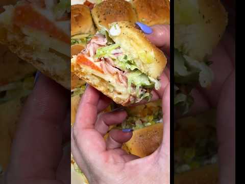 These Chopped Italian sliders are incredible! Make them!