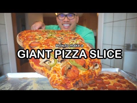 How to make a GIANT PIZZA SLICE