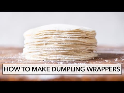 How to Make Dumpling Wrappers (Dumpling Skins/餃子皮)