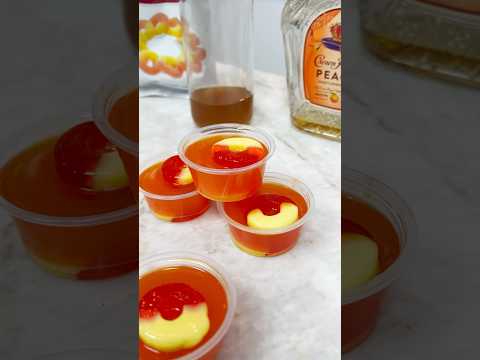 Crown Peach Ring Jello Shots