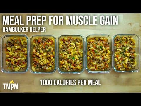 1,000 Calorie Meal Prep for Gaining Weight
