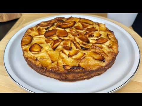 Invisible Apple Cake - Delicious French dessert with easy difficulty. Perfect recipe converted from YouTube video to PDF format.