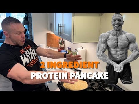 2 Ingredient HIGH-PROTEIN Pancake - NEARLY ZERO CARBS AND FAT!