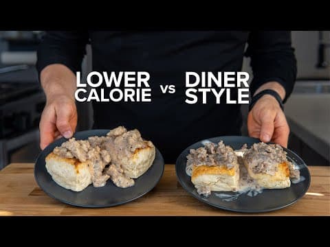 Can you make lower calorie Sausage Gravy & Biscuits that still taste good?
