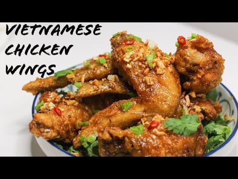 Vietnamese Garlic Chicken Wings with Fish Sauce Glaze