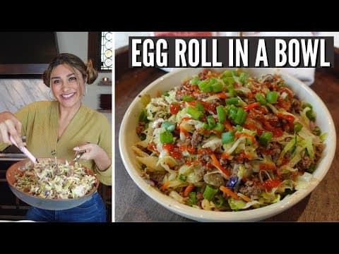 KETO EGG ROLL IN A BOWL! How to Make a Delicious Keto Egg Roll in a Bowl Recipe