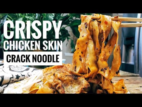 How to make Crispy Chicken Skin CRACK Noodle [ WARNING VERY ADDICTING ]