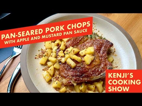 Pan-Seared Pork Chops with Apple Pan Sauce