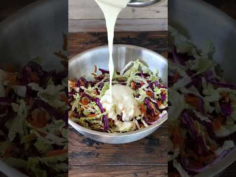 Fresh Cabbage and Carrot Coleslaw