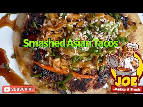Addictive Smashed Asian Pork Tacos Recipe