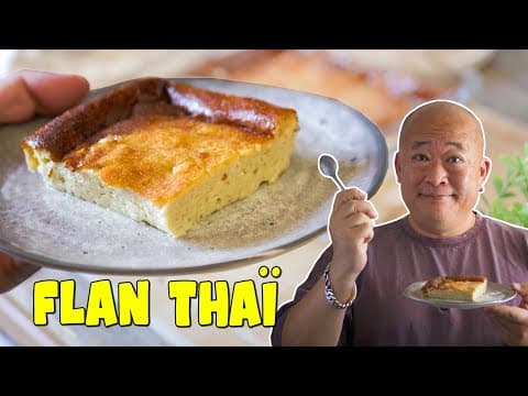 Coconut Flan with Palm Sugar - Delicious Thai dessert with easy difficulty. Perfect recipe converted from YouTube video to PDF format.