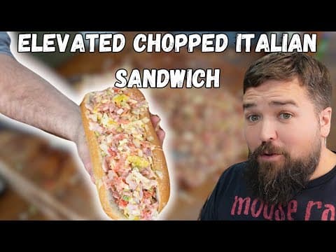 The best Chopped Italian Sandwich Recipe on the internet! Must TRY