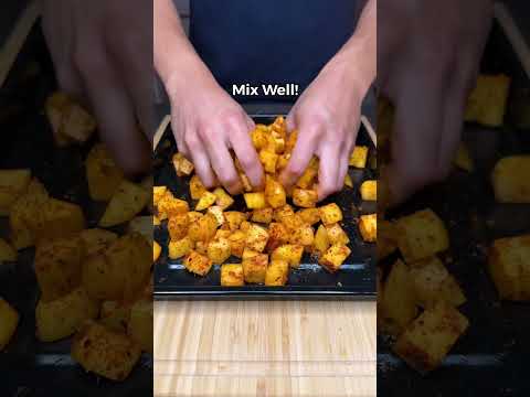 MOST DELICIOUS High Protein Creamy Garlic Cheesy Chicken & Potatoes! ONLY 502 CALS