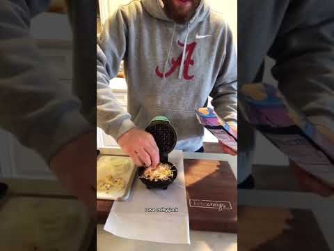 Keto SUPER EASY ONION RING CHAFFLE