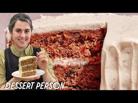 Carrot Pecan Cake with Brown Butter Cream Cheese Frosting