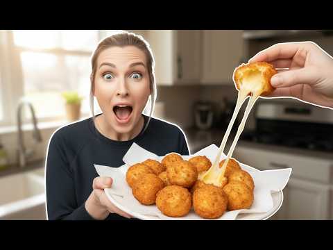 3 Ingredient Cheese Balls Recipe (No Flour, Crispy & Gooey)