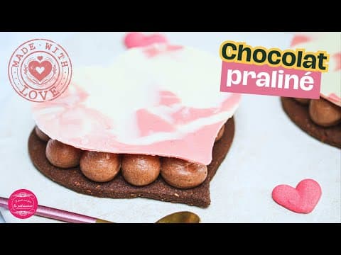Praline Chocolate Hearts - Delicious French dessert with medium difficulty. Perfect recipe converted from YouTube video to PDF format.