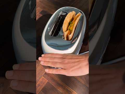 Tortilla toaster hack breakfast wrap.