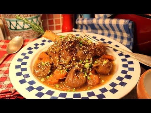 Lamb Confit with Figs and Spices - Delicious French main course with medium difficulty. Perfect recipe converted from YouTube video to PDF format.