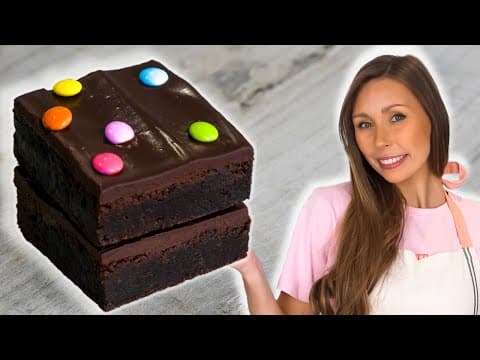 Easy Fudgy Chocolate Brownies! Copycat Cosmic Brownie Recipe