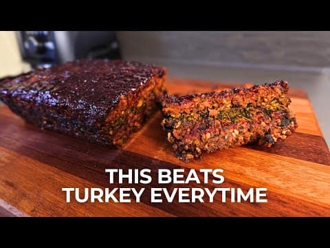 Layered Nut Roast with Cranberry Glaze