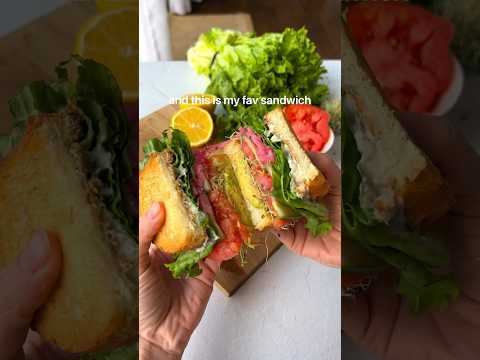 loaded vegan sandwich 🥪