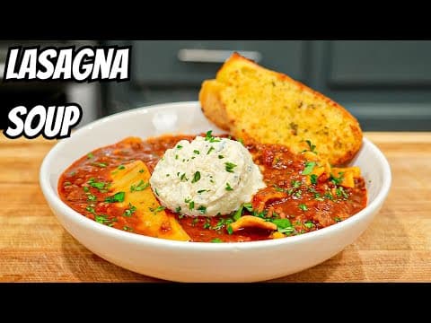How To Make The Most FLAVORFUL Lasagna Soup EVER!
