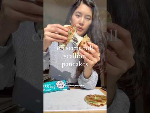 Crescent roll scallion pancakes!!