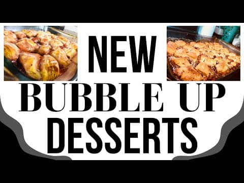 3 NEW BUBBLE UP DESSERTS - American recipe that serves 8 people. A easy difficulty cooking recipe converted from YouTube video with complete ingredients and step-by-step instructions.