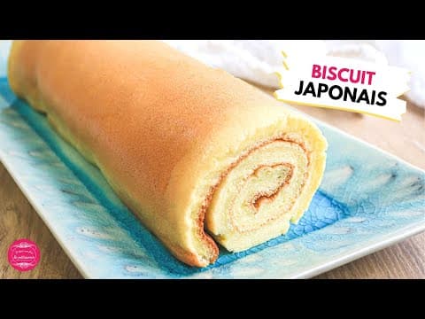 Biscuit roulé japonais à la pâte à choux et meringue - Delicious French dessert with medium difficulty. Perfect recipe converted from YouTube video to PDF format.