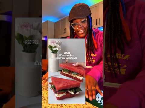 The VIRAL Watermelon Caprese Sandwich!