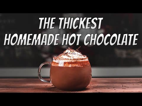 How To Make Homemade Italian Hot Chocolate Recipe l THICK Hot Chocolate Easy Recipe At Home