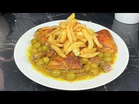 Olive Chicken Tagine without a Tagine - Delicious Moroccan main course with medium difficulty. Perfect recipe converted from YouTube video to PDF format.