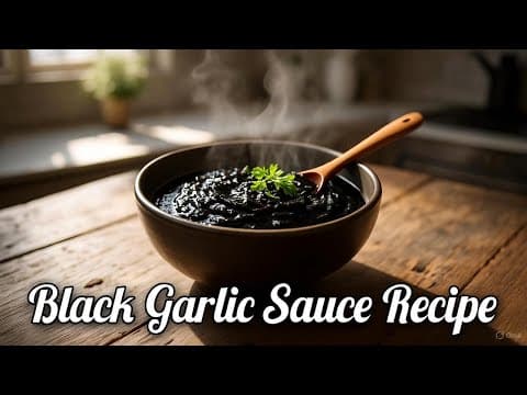 Black Garlic Sauce Recipe