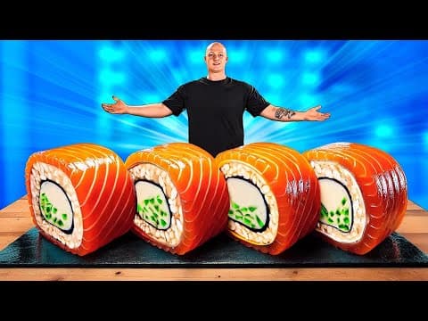 Giant 350-Pound Gummy Sushi-Roll