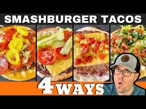 Which SMASH BURGER TACO is BEST? Smash Tacos 4 Ways!