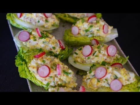 Mimosa Endive Hearts - Delicious French appetizer with medium difficulty. Perfect recipe converted from YouTube video to PDF format.