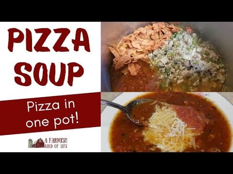 How to Make Pizza Soup