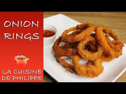 Fried Onion Rings - Delicious French snack with medium difficulty. Perfect recipe converted from YouTube video to PDF format.