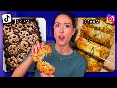 I Tried the MOST VIEWED Viral Recipes on TIKTOK 🍪 What's Worth Making?