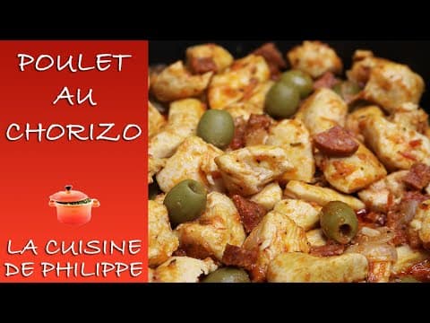 Poulet au chorizo - Delicious Française main course with medium difficulty. Perfect recipe converted from YouTube video to PDF format.